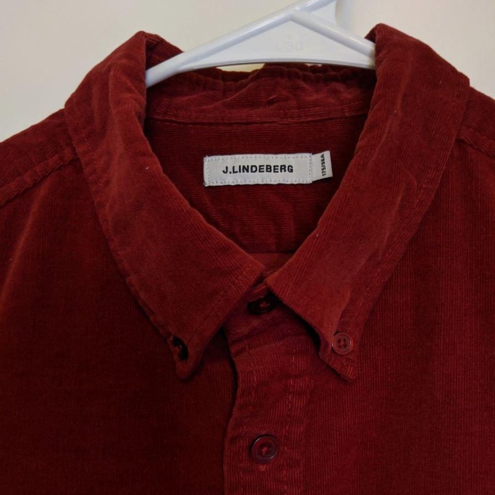 J. LINDEBERG velour shirt M
